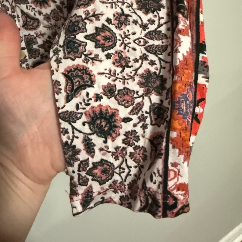 LOGO Women's Multicolor Patterned Long Sleeve Boh… - image 4